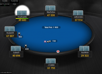 PokerStars Clone Mercury for PartyPoker Blue Felt